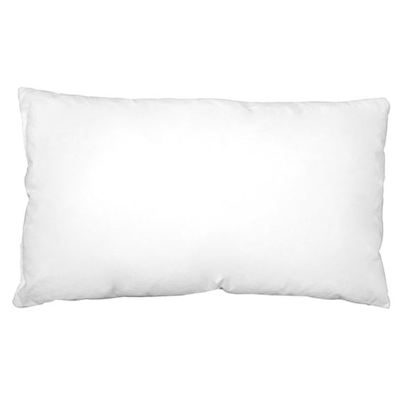 White Piped Boudoir Cushion Pad