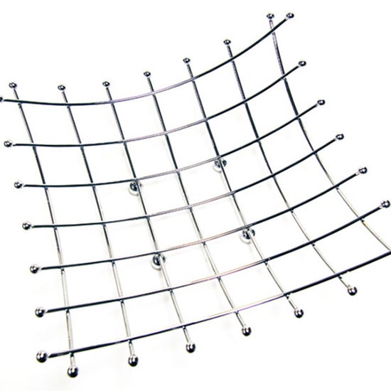 Square Silver Fruit Basket