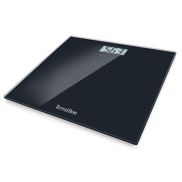 Hanson HX6000 150kg Slim Black Glass Electronic Scales