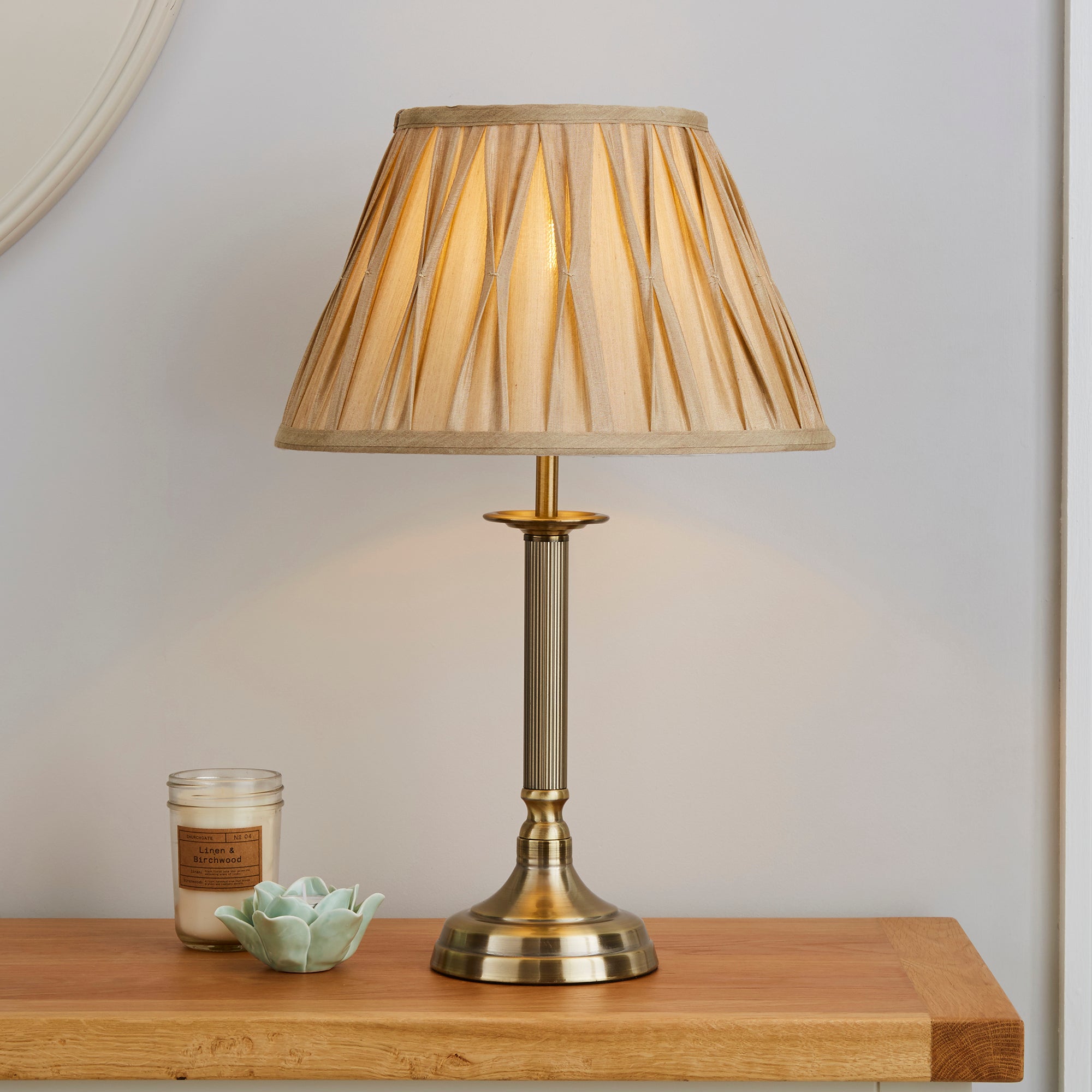 Reeded Table Lamp | Dunelm