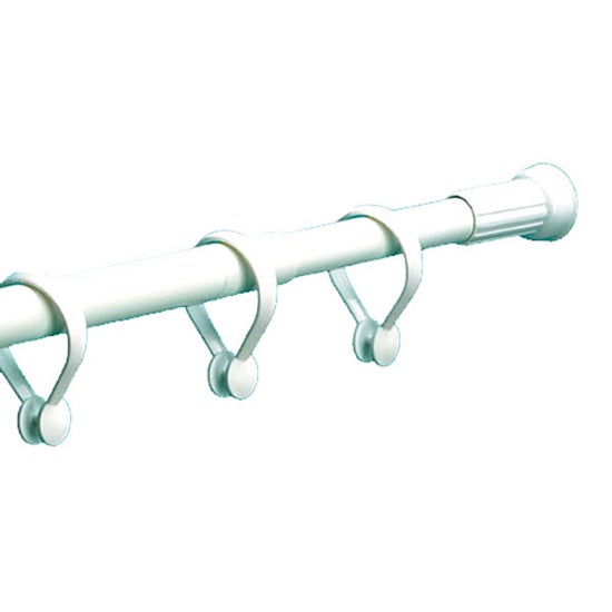 White Bath Rod and Hooks