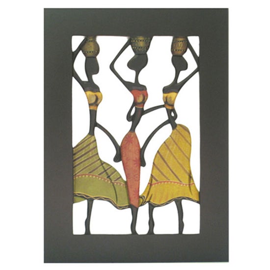 Ethnic Wood Plaque Wall Art