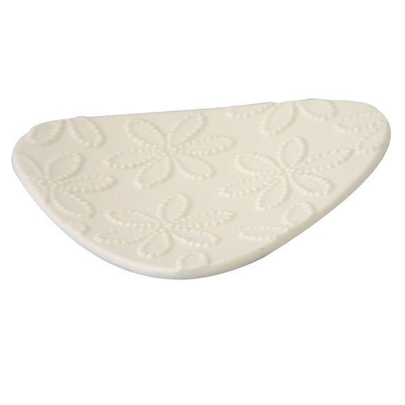 White Daisy Collection Soap Dish