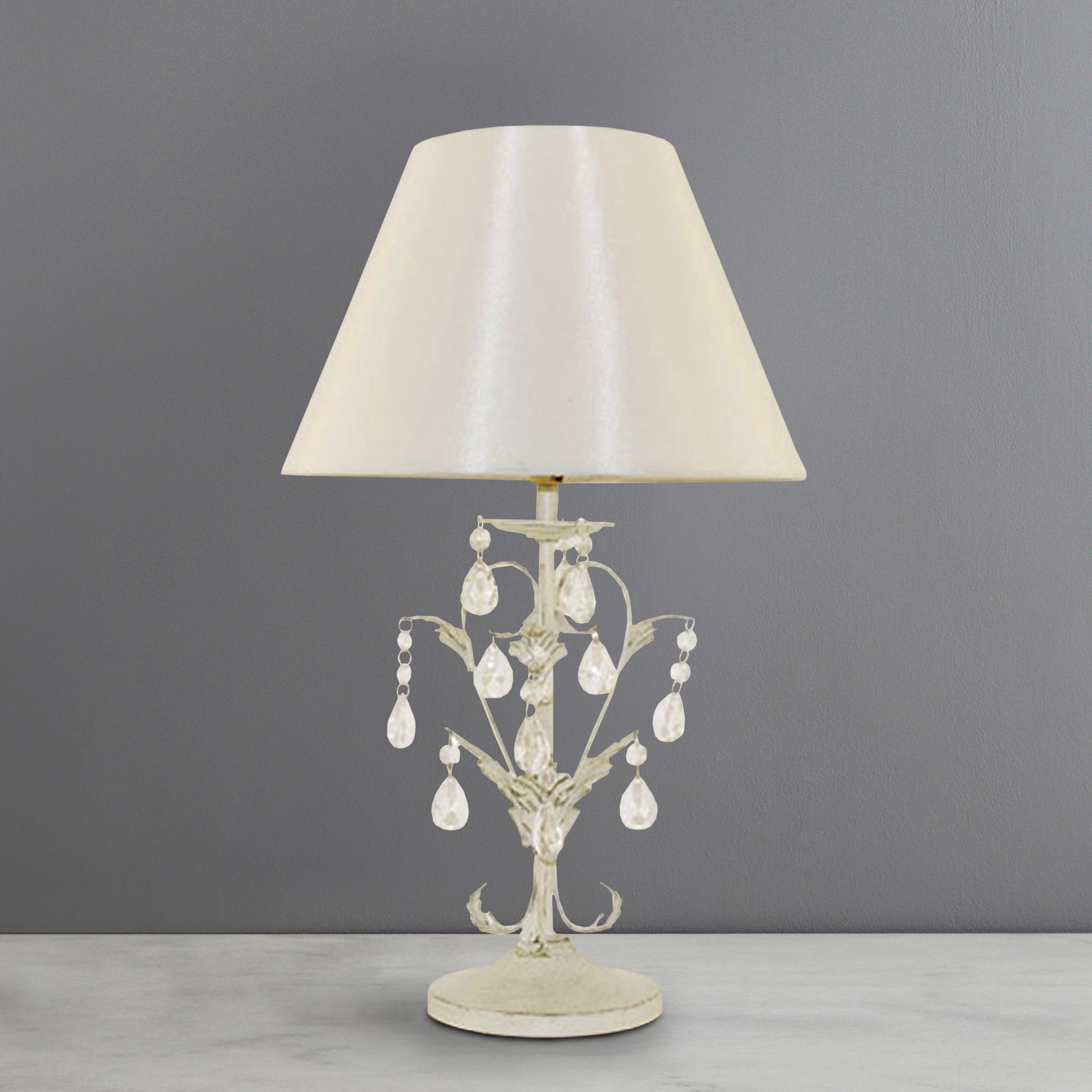 Leaf and Crystal Table Lamp | Dunelm