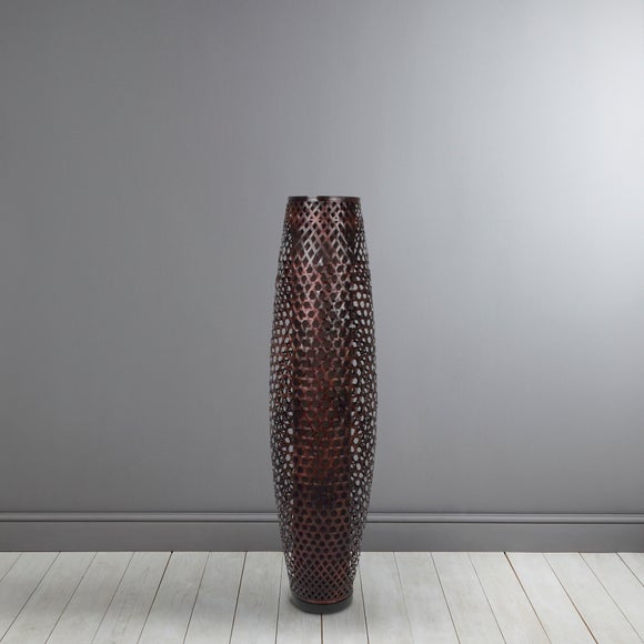 Wicker Lattice Floor Lamp Dunelm