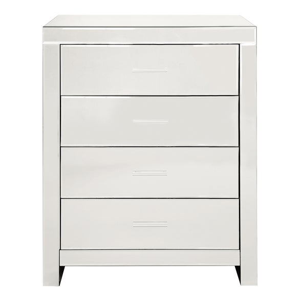 Venetian Mirrored Furniture 4 Drawer Chest