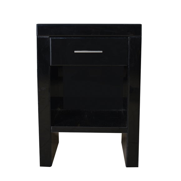 Venetian Black 1 Drawer Nightstand