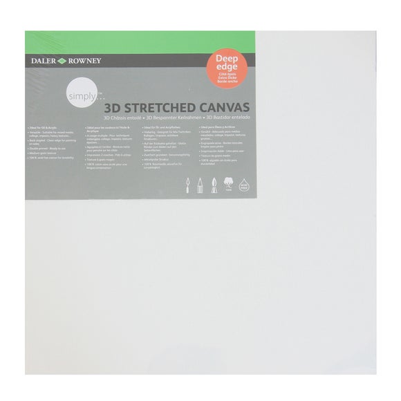 Daler Rowney Simply 3D Stretched Canvas