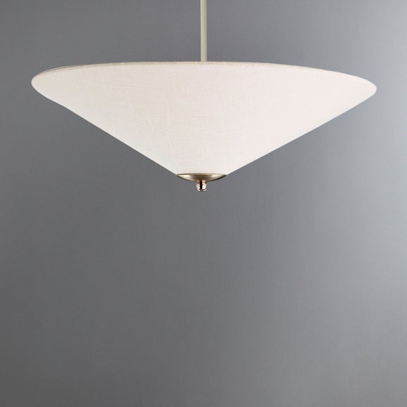 Linen Coolie Uplighter Shade