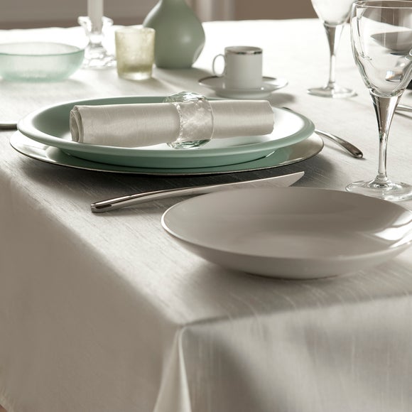 Faux Silk Collection Tablecloth Dunelm
