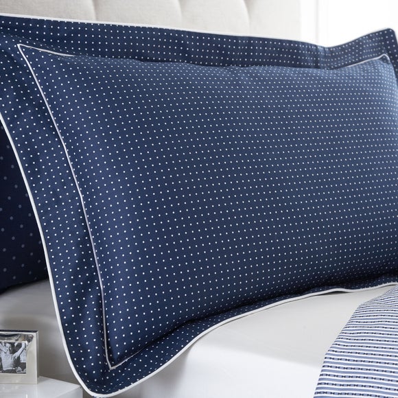 Dorma Blue Capri Collection Oxford Pillowcase