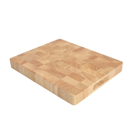 T & G Hevea Large End Grain Chopping Board