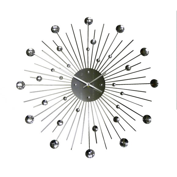 Bolton Sunray Metal Wall Clock