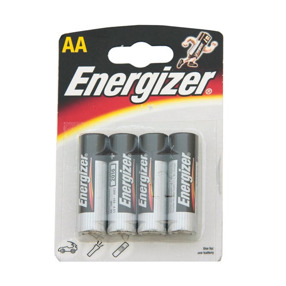 Energizer Alkaline Classic AA Pack of 4 Batteries