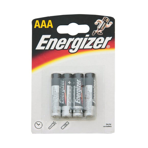 Energizer Alkaline Classic AAA Pack of 4 Batteries