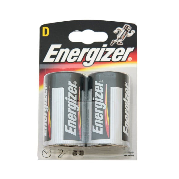 Energizer Alkaline Classic D Pack of 2 Batteries