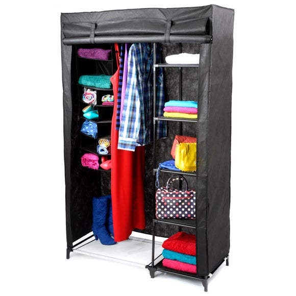 Kids Non Woven Wardrobe with Shelves