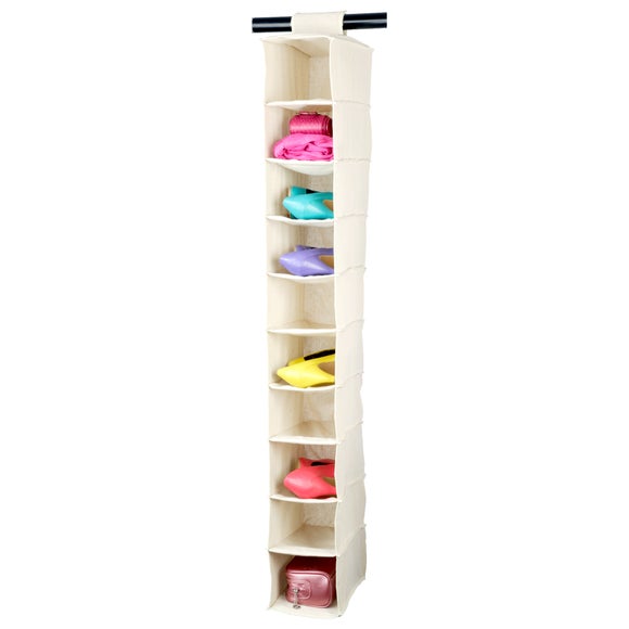 100% Cotton Collection Hanging Shoe Organiser