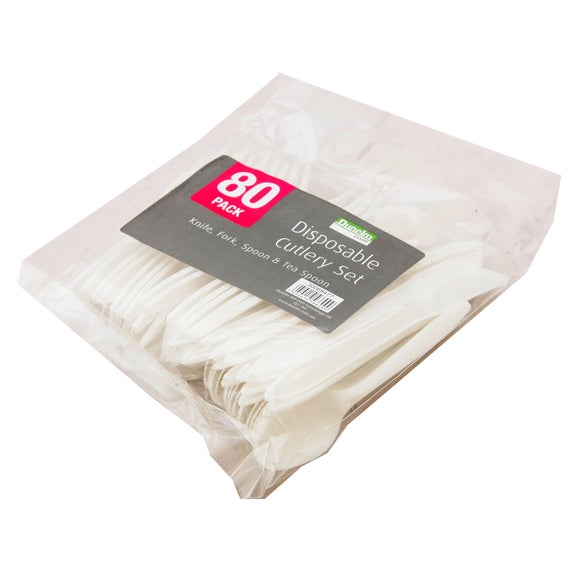 Pack of 80 Disposable Cutlery