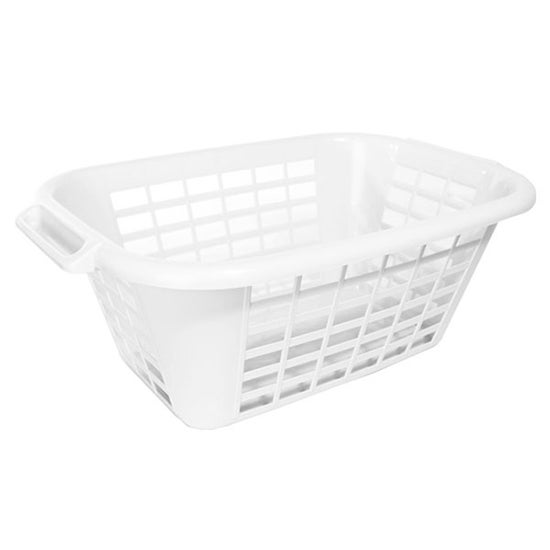 Addis Anti Bacterial 40 Litre White Laundry Basket