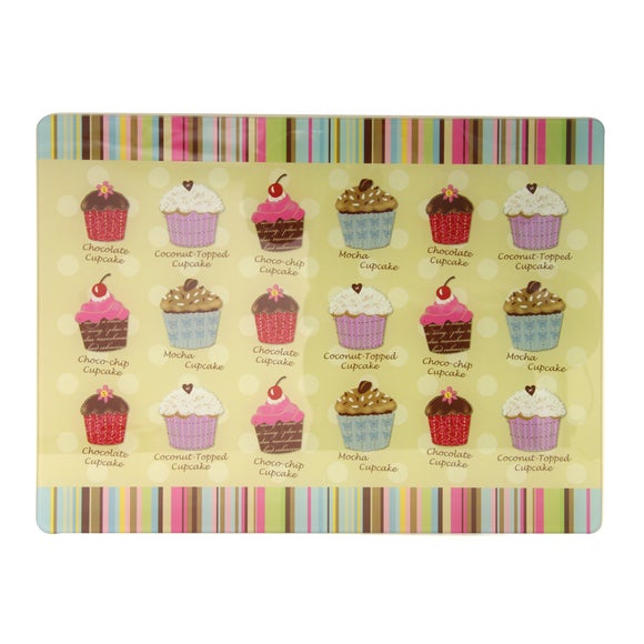 Cupcakes Collection Glass Work Surface Protector
