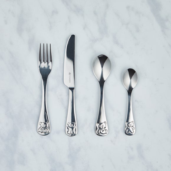 Kids Viners Bertie Bear 4 Piece Cutlery Set