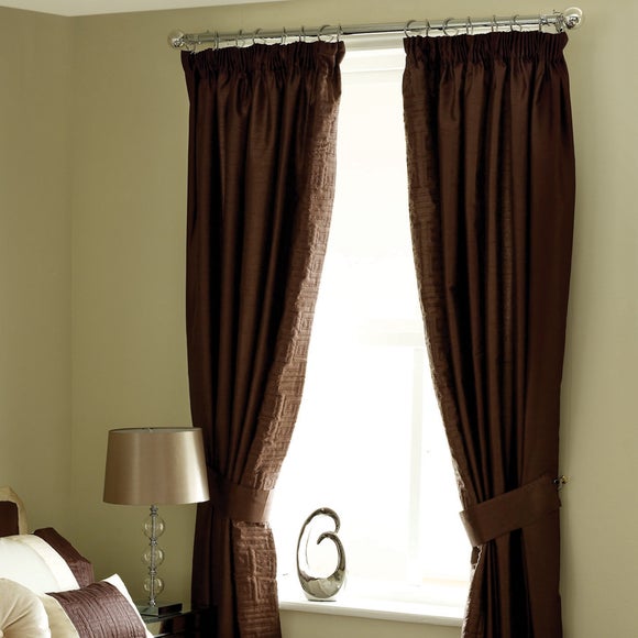 Chocolate Athens Collection Curtains Dunelm