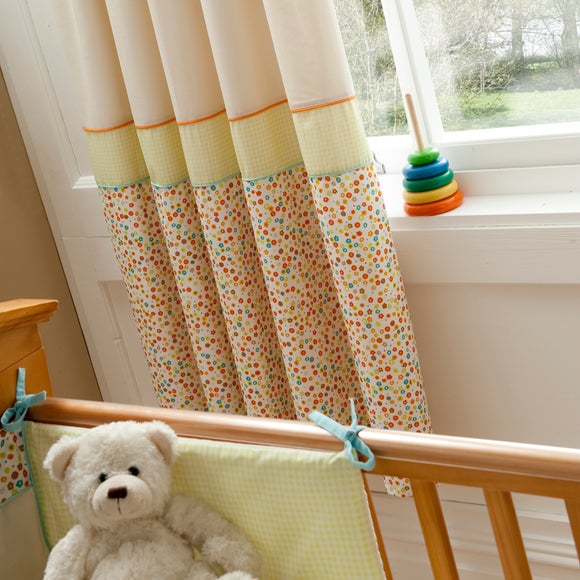 Kids Sleepy Owl Blackout Pencil Pleat Curtains