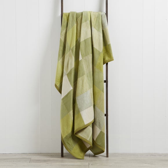Thermosoft Duck Egg Squares Blanket