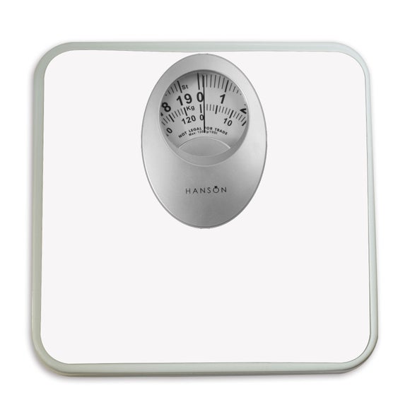Hanson H61 120kg Mechanical Bathroom Scales with Magnified Display