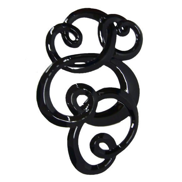 Swirling Curves Wall Sculpture
