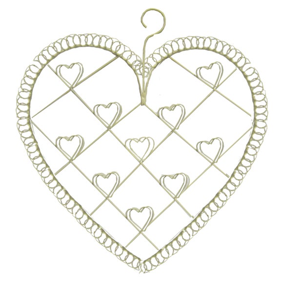 Vintage Cream Collection Heart Memo Holder