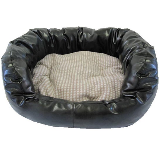 Charlie Faux Leather Pet Bed