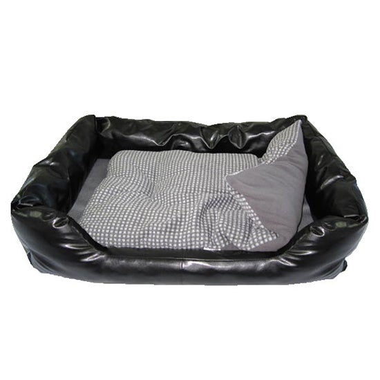 Duke Faux Leather Pet Bed