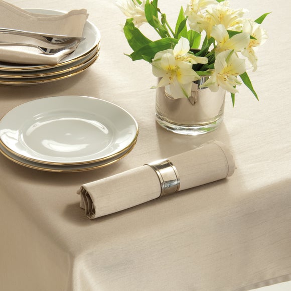 Oyster Faux Silk Collection Napkins