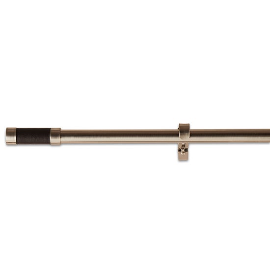 Delice Collection Black Faux Leather Barrel Finials