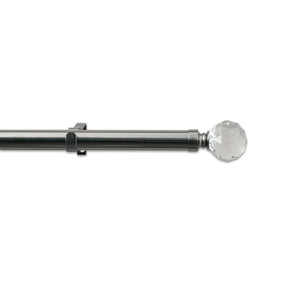 Mix and Match Collection Satin Steel Faceted Finials