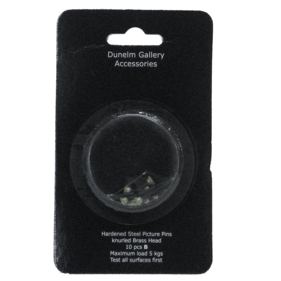 Pack of 10 Knurled Head Picture Pins