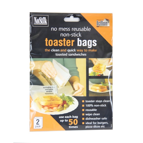 NoStick No Mess Reusable Non-Stick Toaster Bags