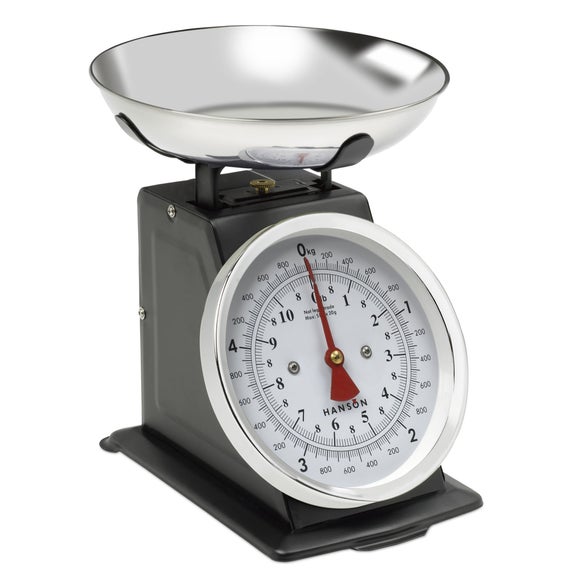 Hanson H500 5kg Traditional Black Kitchen Scales