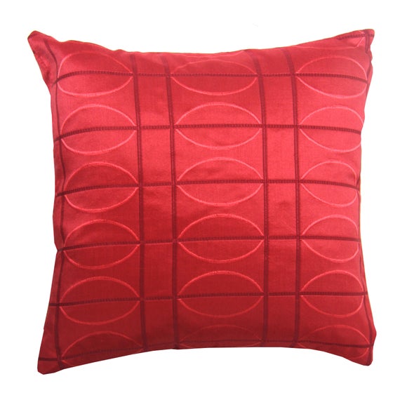 Red Electro Cushion Cover Dunelm