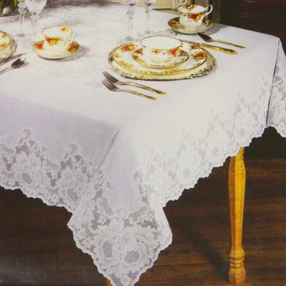 Regency Lace Oval Tablecloth