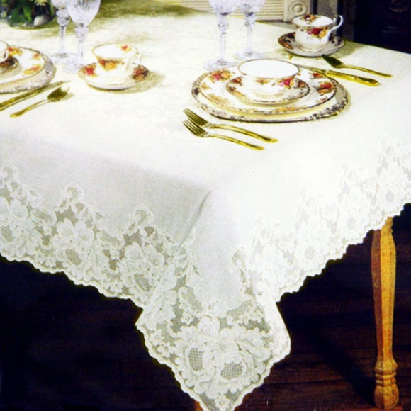 Regency Lace Round Tablecloth