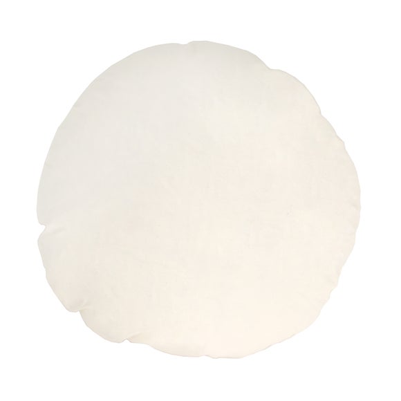 Ecru Round Feather Cushion Pad