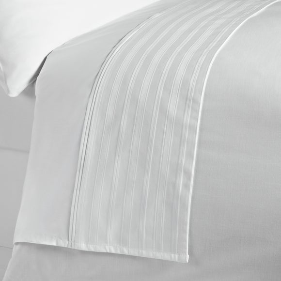 White Hotel Pima Pinstripe 400 Thread Count Collection Flat Sheet
