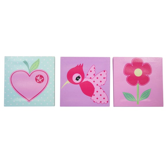 Kids Nature Watch Collection Set of 3 Canvases