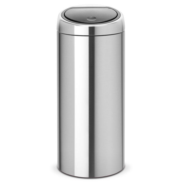Brabantia Matt Steel 30 Litre Touch Bin Dunelm