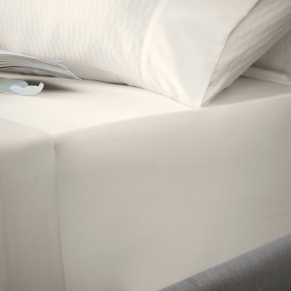 Dorma Cream Berkley Collection Fitted Sheet