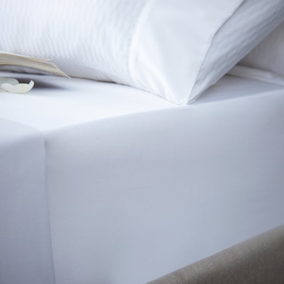 Dorma White Berkley Collection Fitted Sheet