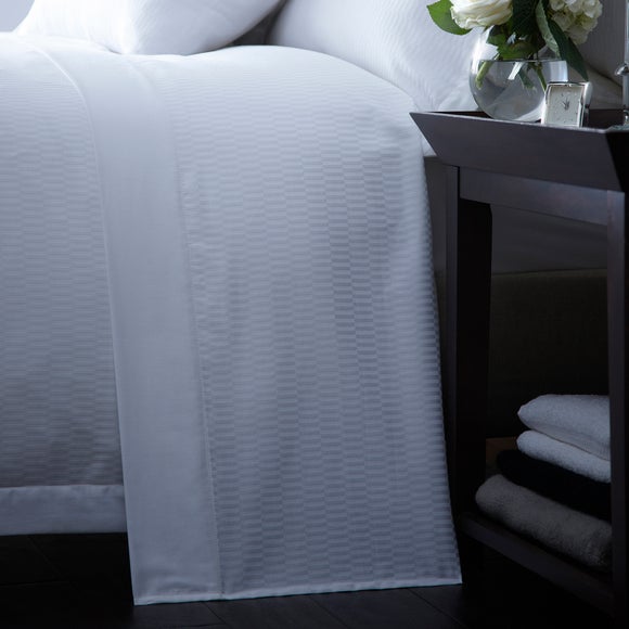 Dorma White Berkley Collection Flat Sheet
